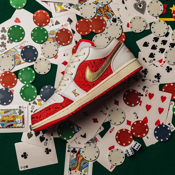 Air Jordan 1 Low “Spades”扑克牌主题篮球鞋发售图片