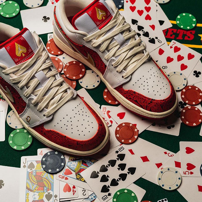 Air Jordan 1 Low “Spades”扑克牌主题篮球鞋发售图片3